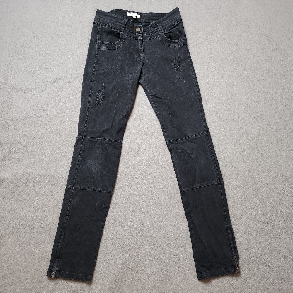 Emerson Fry distressed Black ankle jeans